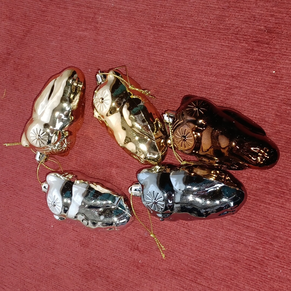 5 owl tree ornaments